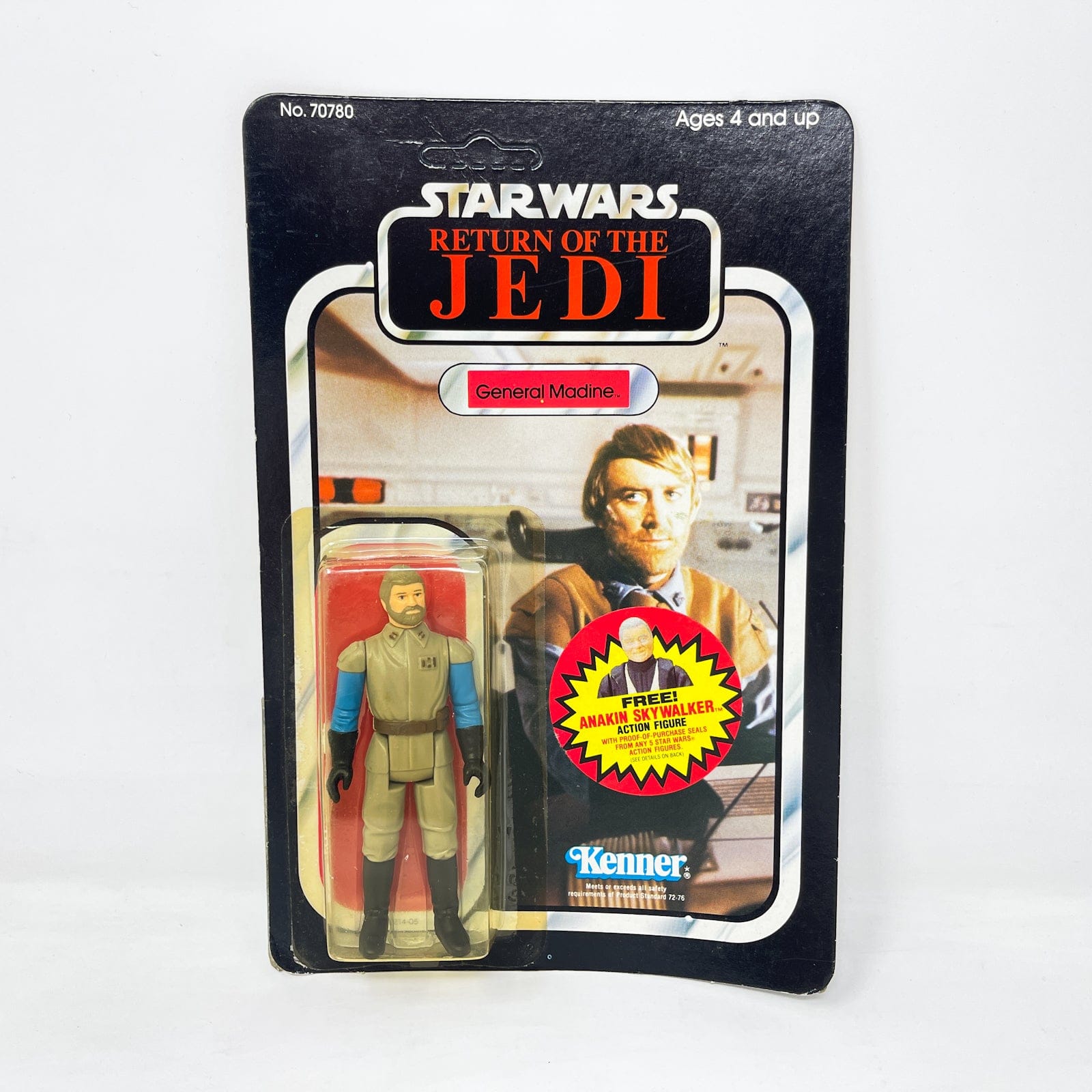 Vintage Kenner Star Wars MOC General Madine ROTJ 77B - Mint on Card