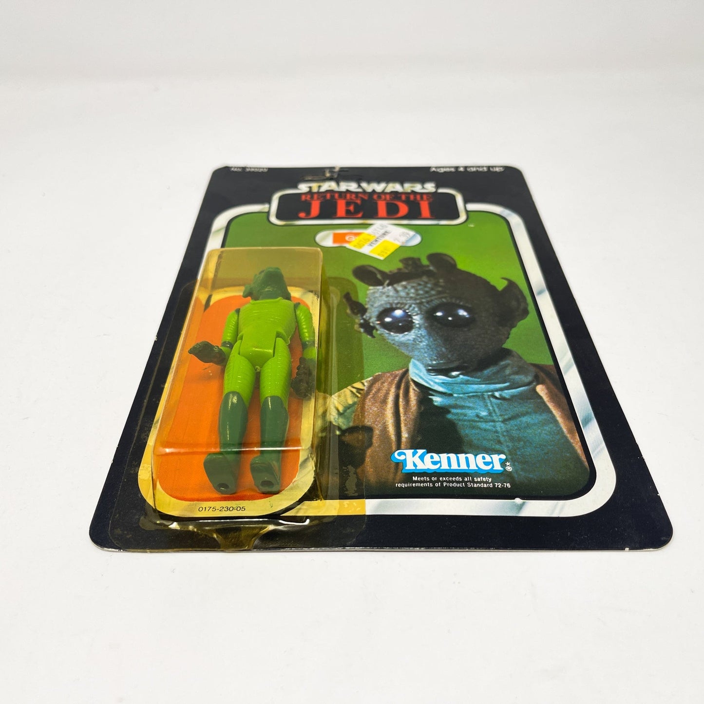 Vintage Kenner Star Wars MOC Greedo ROTJ 77A-back - Mint on Card