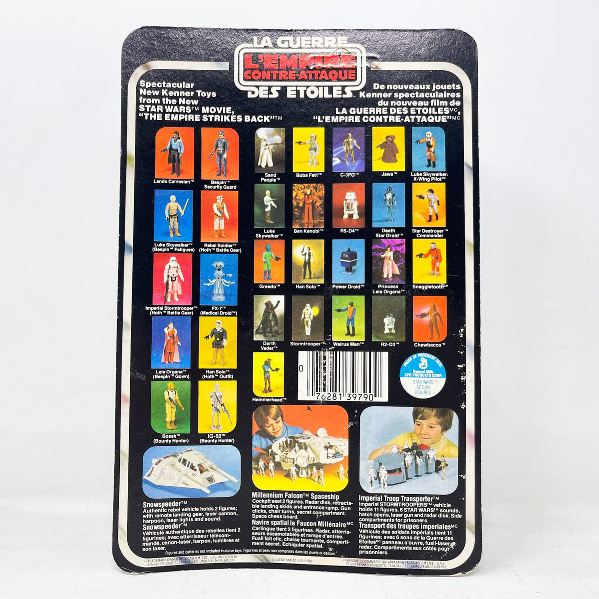 Vintage Kenner Star Wars MOC Han Solo (Hoth Outfit) on ESB 31A Canadian Cardback - Mint on Card - Vintage Kenner 1980