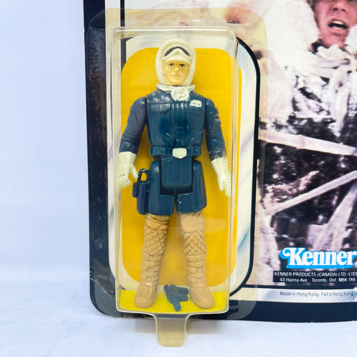 Vintage Kenner Star Wars MOC Han Solo (Hoth Outfit) on ESB 31A Canadian Cardback - Mint on Card - Vintage Kenner 1980