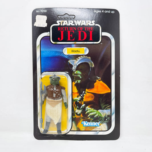 Vintage Kenner Star Wars MOC Klaatu ROTJ 65A-back  - Mint on Card