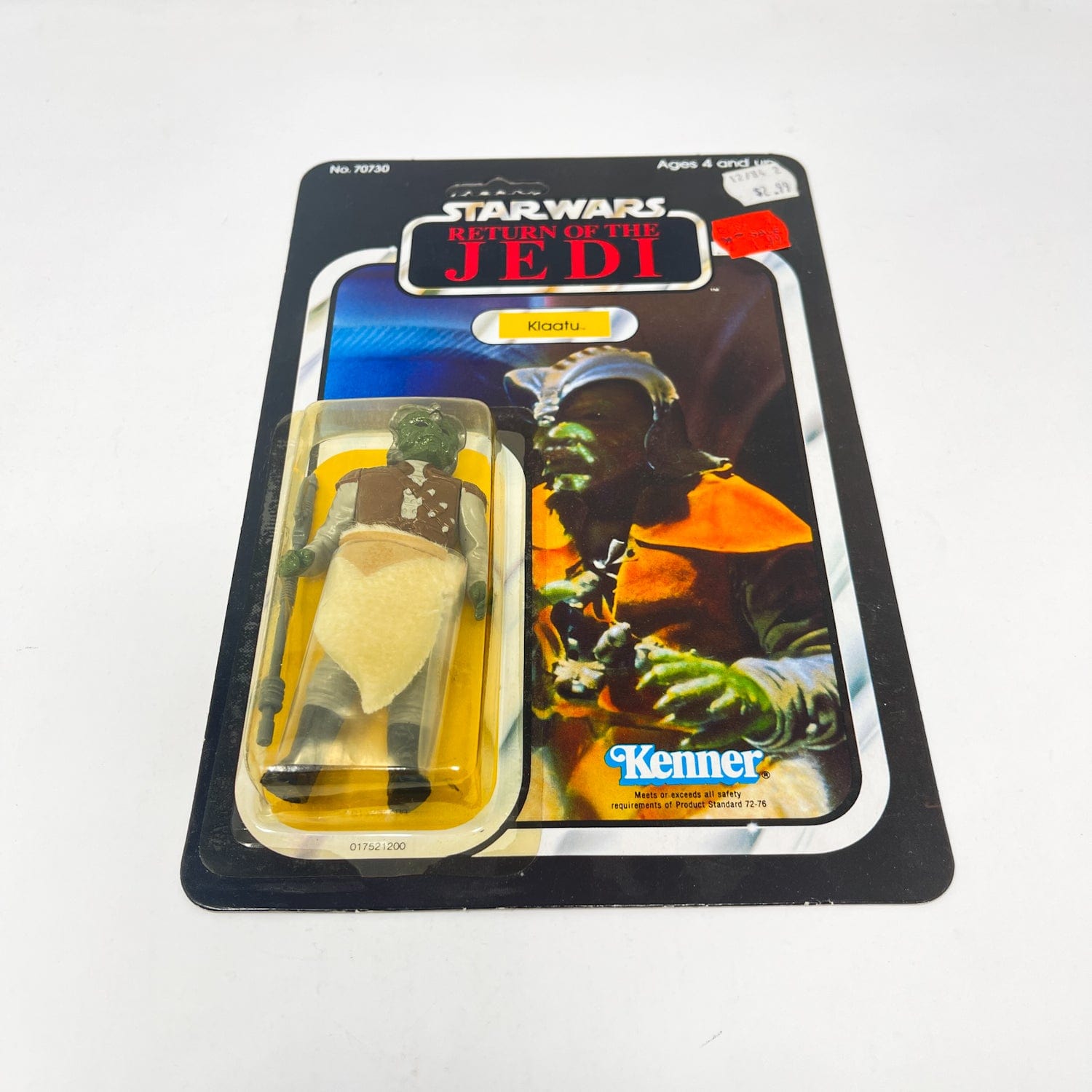 Vintage Kenner Star Wars MOC Klaatu ROTJ 65A-back  - Mint on Card