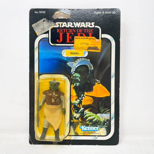 Vintage Kenner Star Wars MOC Klaatu ROTJ 65B-back  - Mint on Card