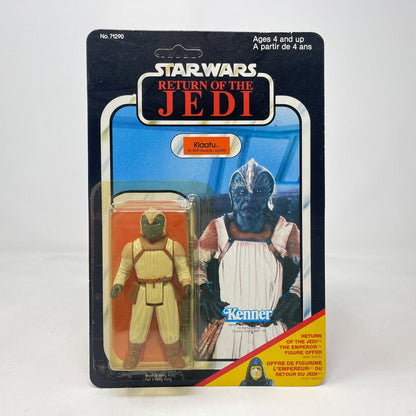 Vintage Kenner Star Wars MOC Klaatu Skiff Guard ROTJ 65B-back Canadian - Mint on Card