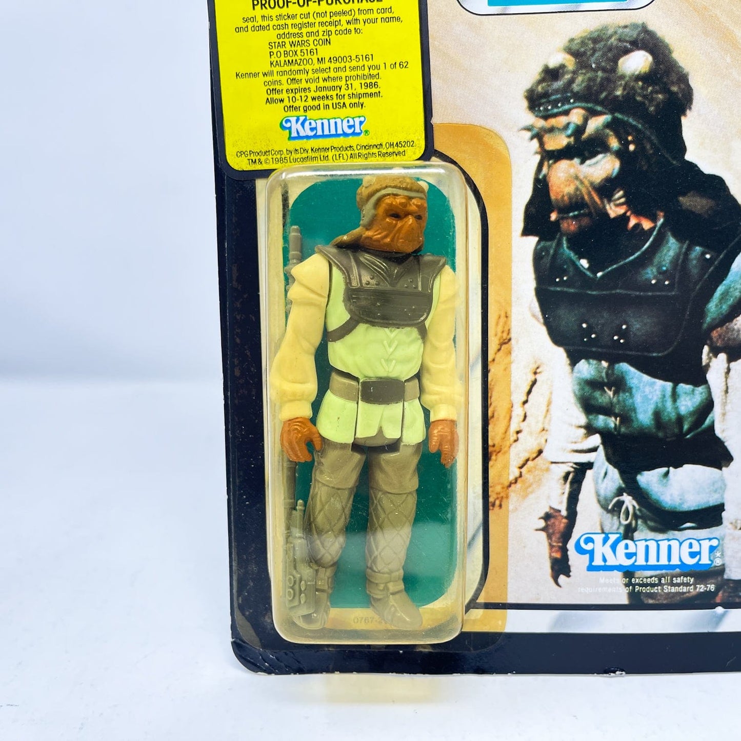 Vintage Kenner Star Wars MOC Klaatu Skiff Guard ROTJ 77A - Mint on Card