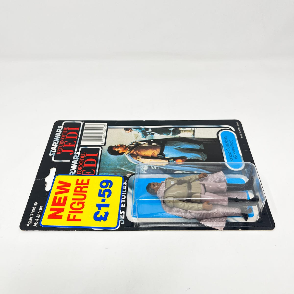 Vintage Kenner Star Wars MOC Lando General Tri-Logo 70D-Back - Mint on Card