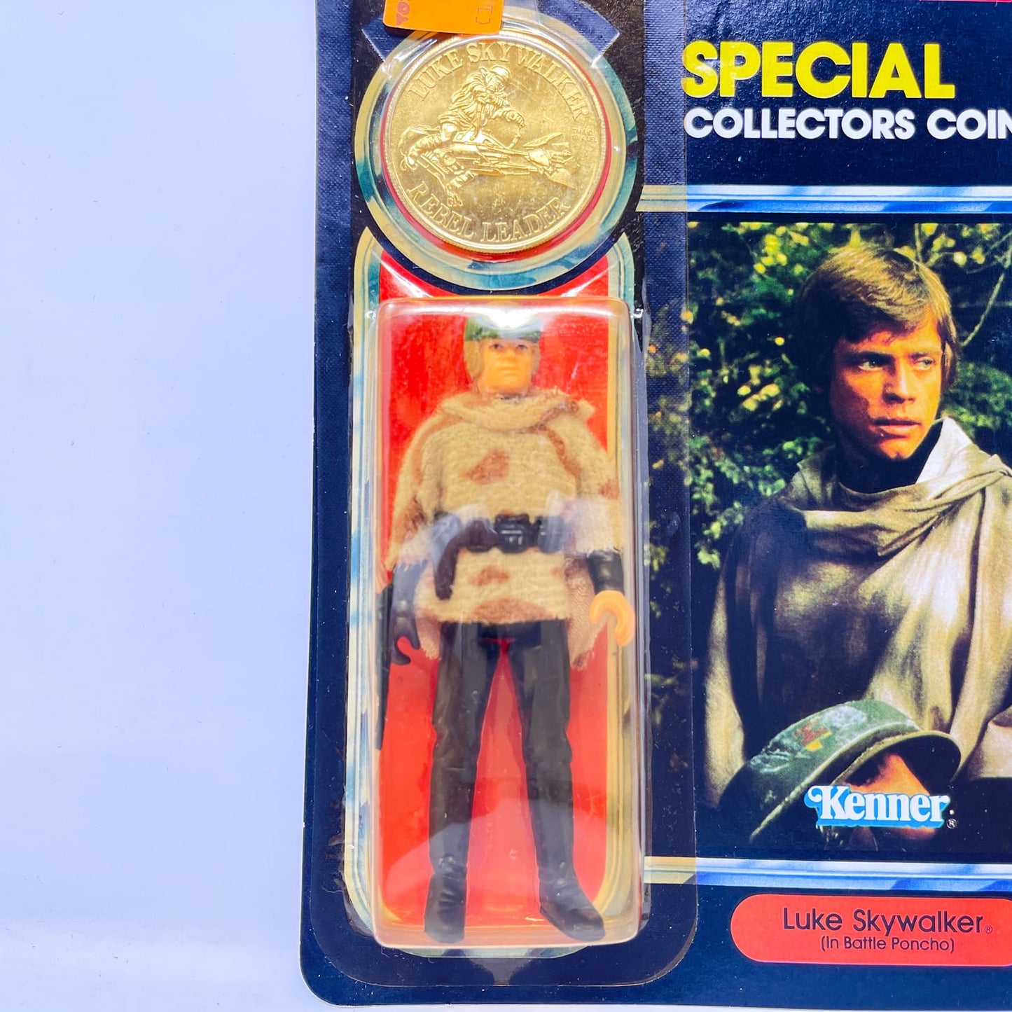 Vintage Kenner Star Wars MOC Luke Skywalker Battle Poncho POTF 92-Back - Mint on Card