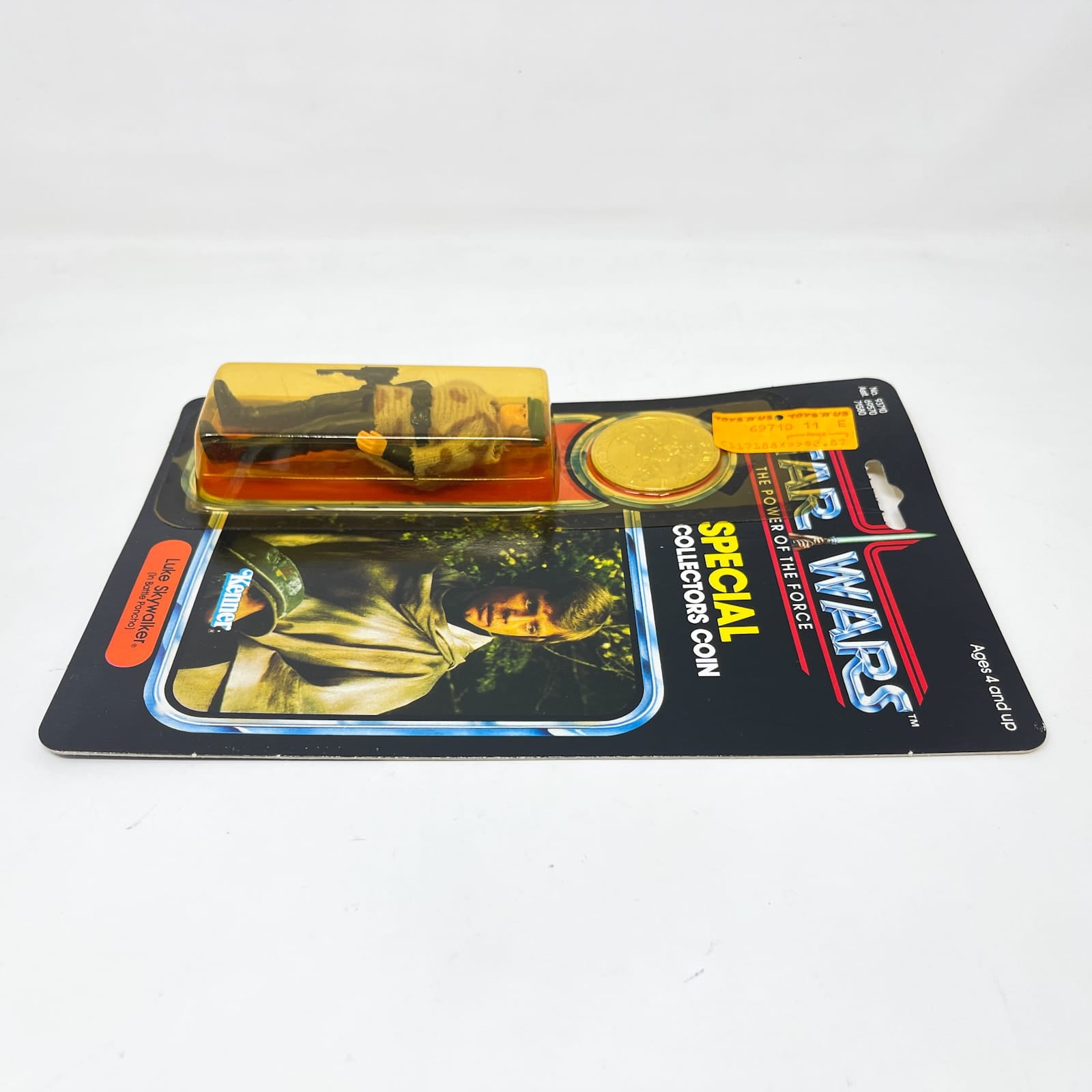 Vintage Kenner Star Wars MOC Luke Skywalker Battle Poncho POTF 92-Back - Mint on Card