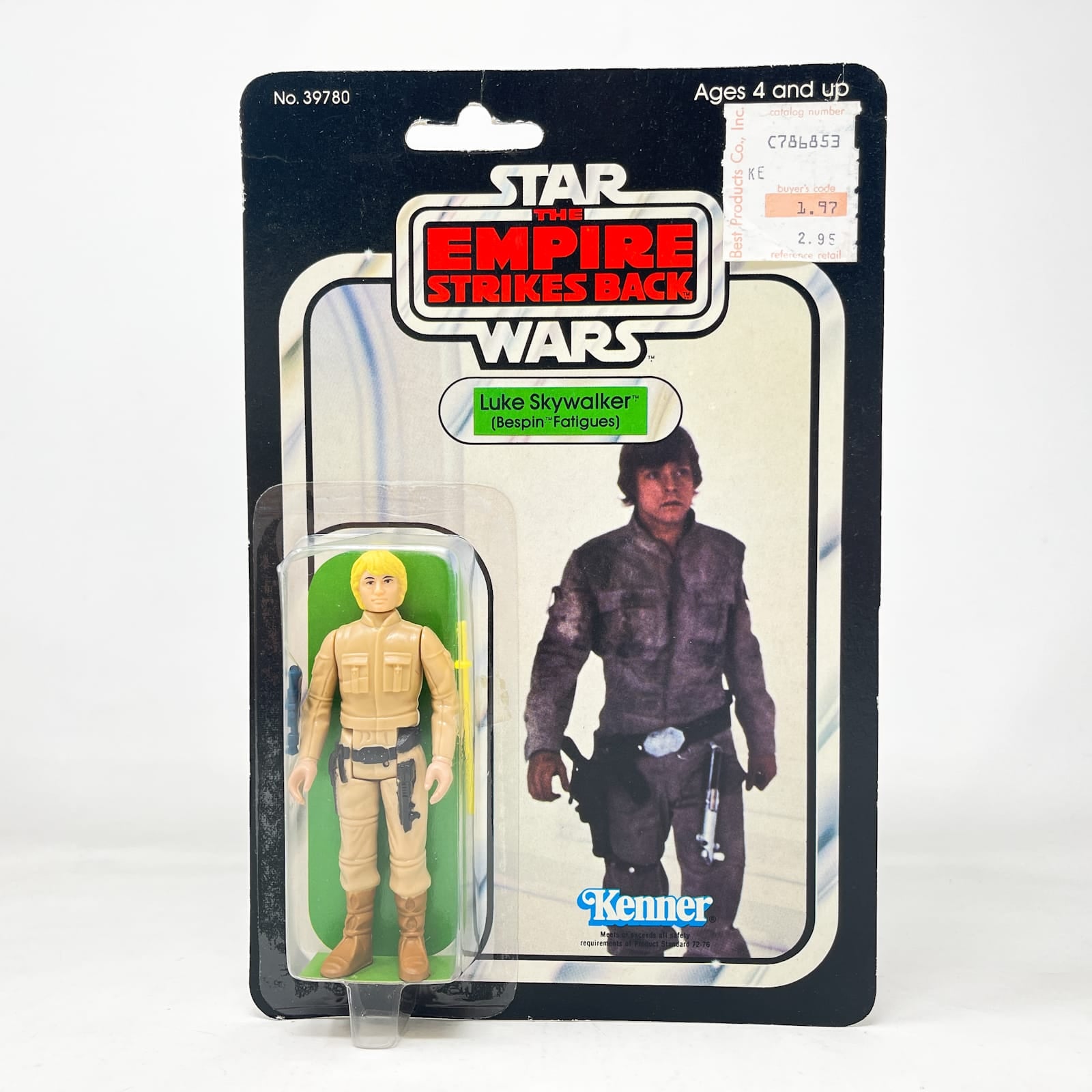 Vintage Kenner Star Wars MOC Luke Skywalker Bespin Fatigues ESB 31B-back - Mint on Card - Vintage Kenner (1980)