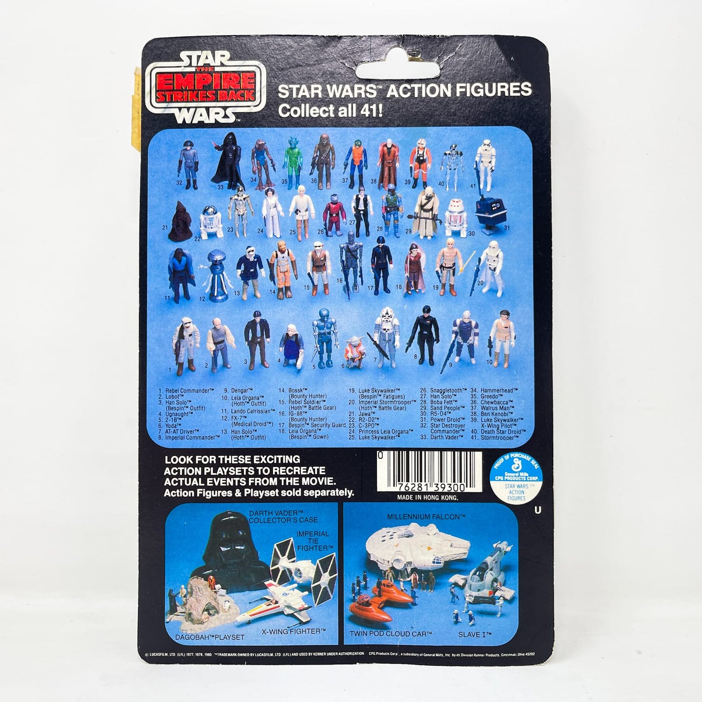 Vintage Kenner Star Wars MOC Luke Skywalker Bespin Fatigues ESB 41D-back Orange Hair - Mint on Card - Vintage Kenner (1980)