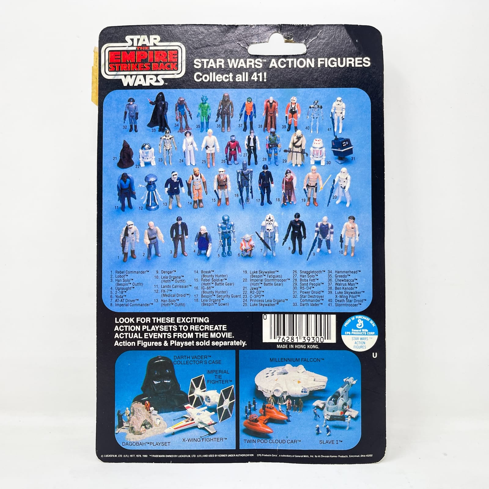 Vintage Kenner Star Wars MOC Luke Skywalker Bespin Fatigues ESB 41D-back Orange Hair - Mint on Card - Vintage Kenner (1980)