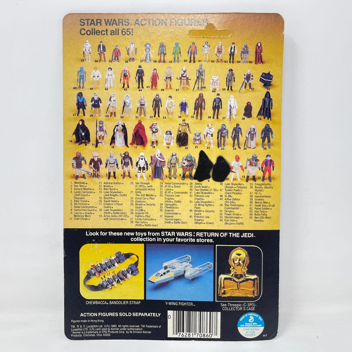 Vintage Kenner Star Wars MOC Luke Skywalker Jedi Kinight  65A Back - Mint on Card - Vintage Kenner (1983)