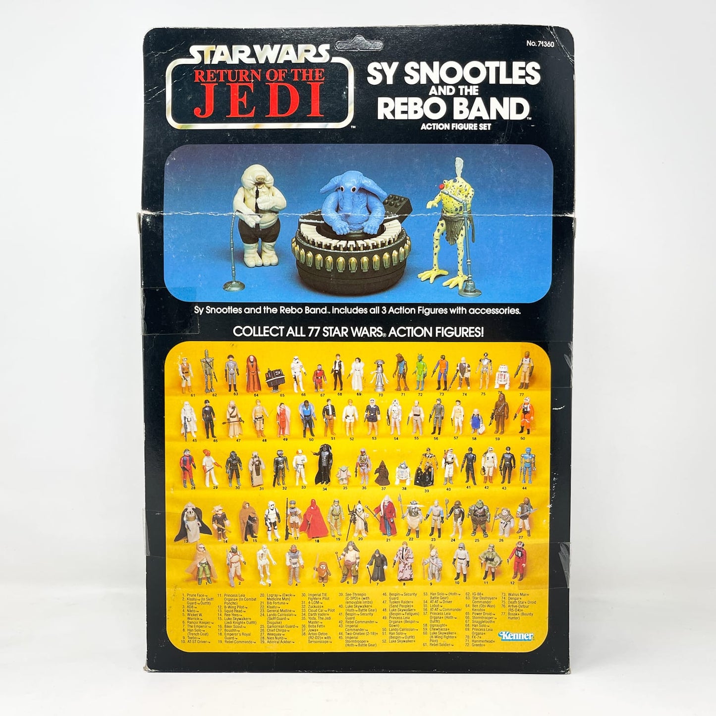 Vintage Kenner Star Wars MOC Max Rebo Band - Complete in Box
