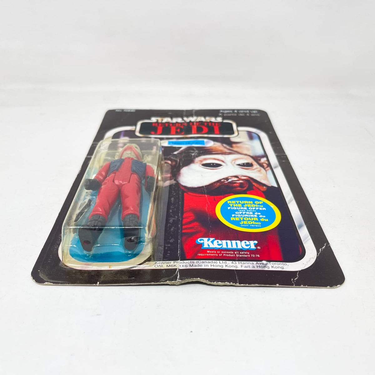 Vintage Kenner Star Wars MOC Nien Nunb ROTJ 65A Back Canadian - MOC