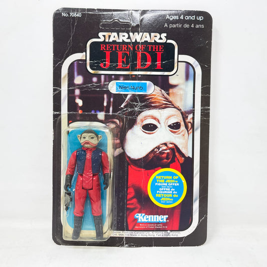 Vintage Kenner Star Wars MOC Nien Nunb ROTJ 65A Back Canadian - MOC