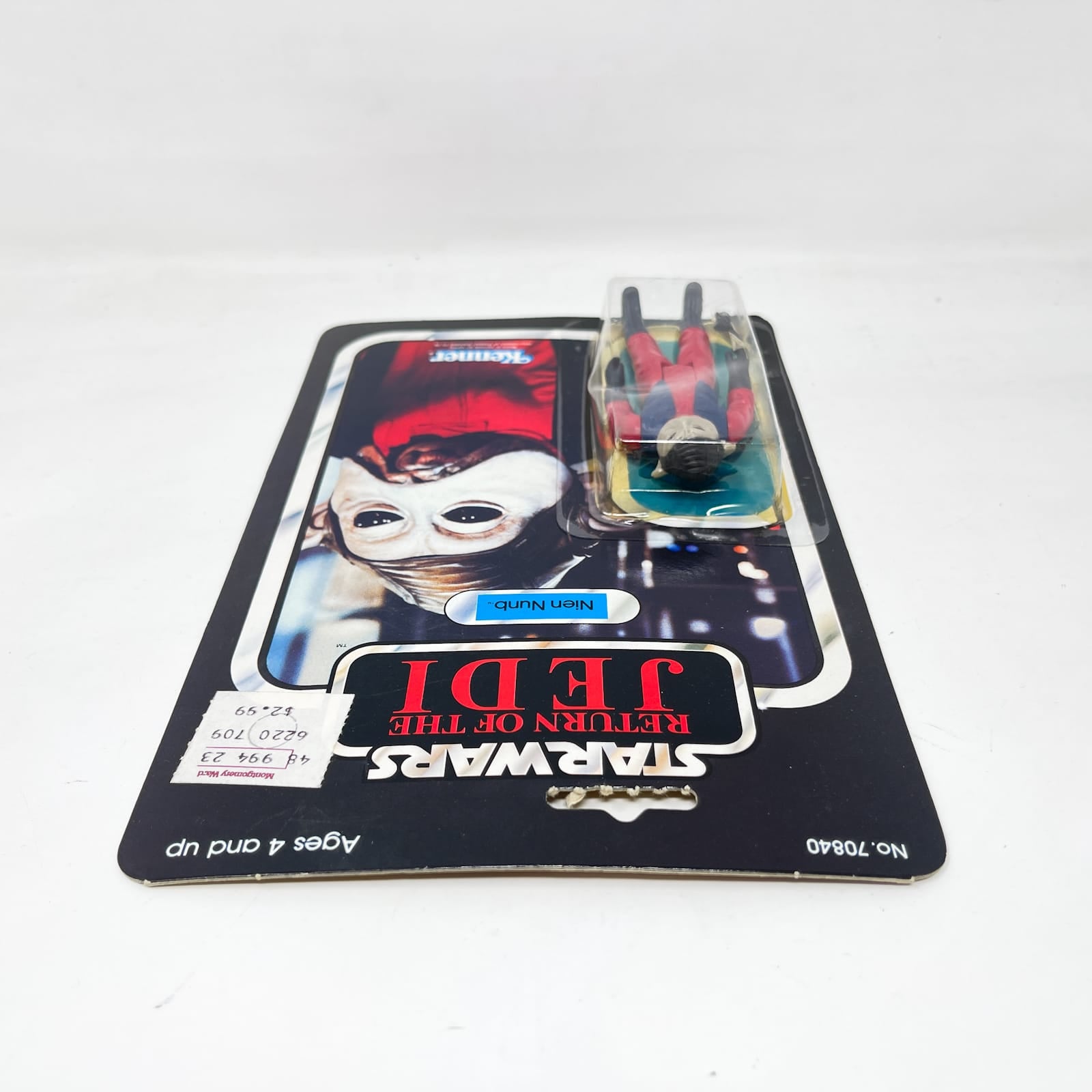 Vintage Kenner Star Wars MOC Nien Nunb ROTJ 65A-back - Mint on Card Vintage Star Wars Figure