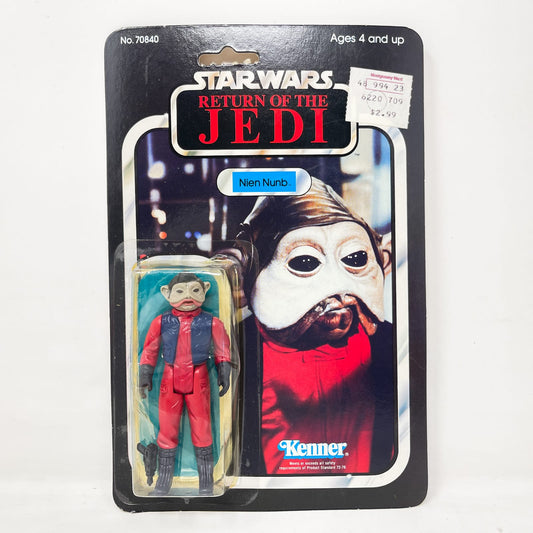 Vintage Kenner Star Wars MOC Nien Nunb ROTJ 65A-back - Mint on Card Vintage Star Wars Figure