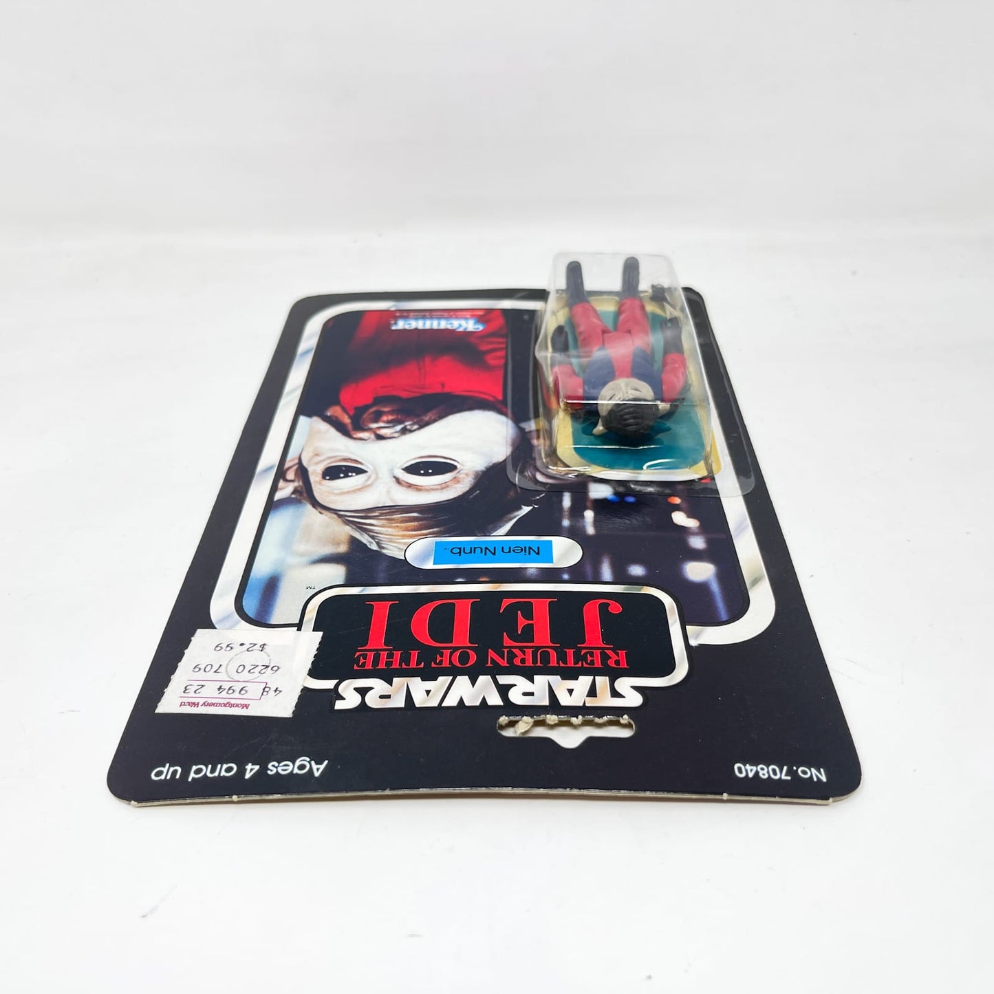 Vintage Kenner Star Wars MOC Nien Nunb ROTJ 65B-back - Mint on Card - Vintage Kenner (1983)