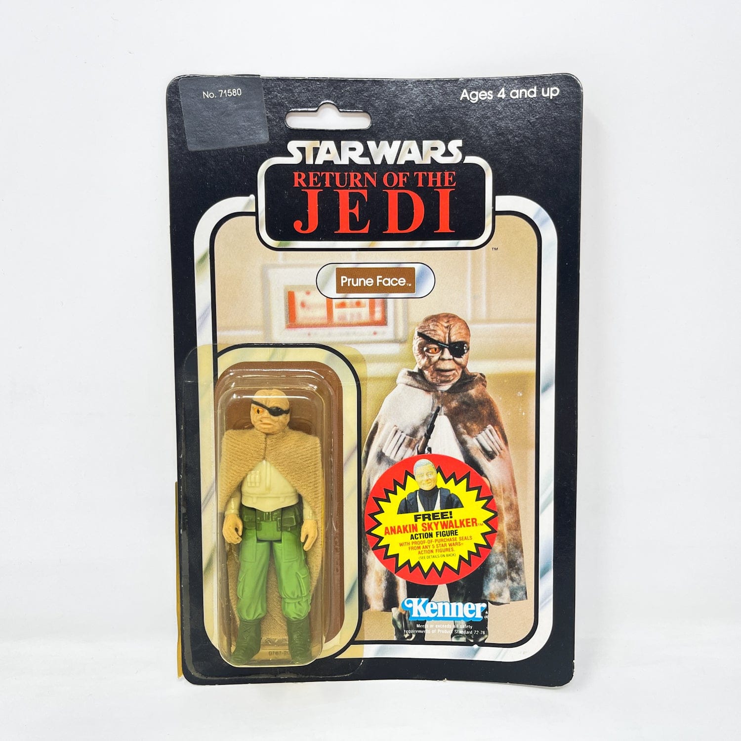 Prune Face ROTJ 77 Back MOC Vintage Star Wars - Mint on Card