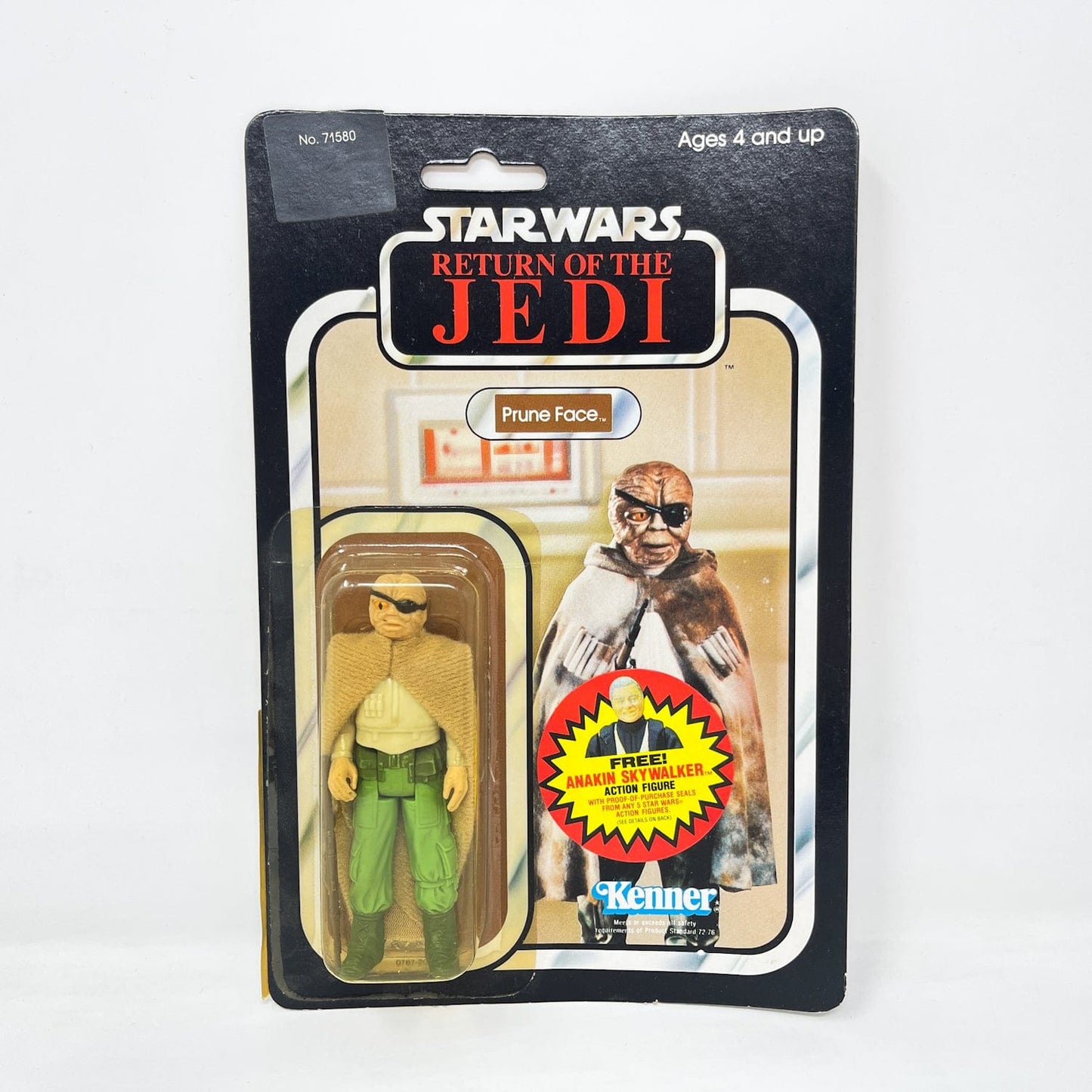 Vintage Kenner Star Wars MOC Prune Face ROTJ 77B-back - Mint on Card