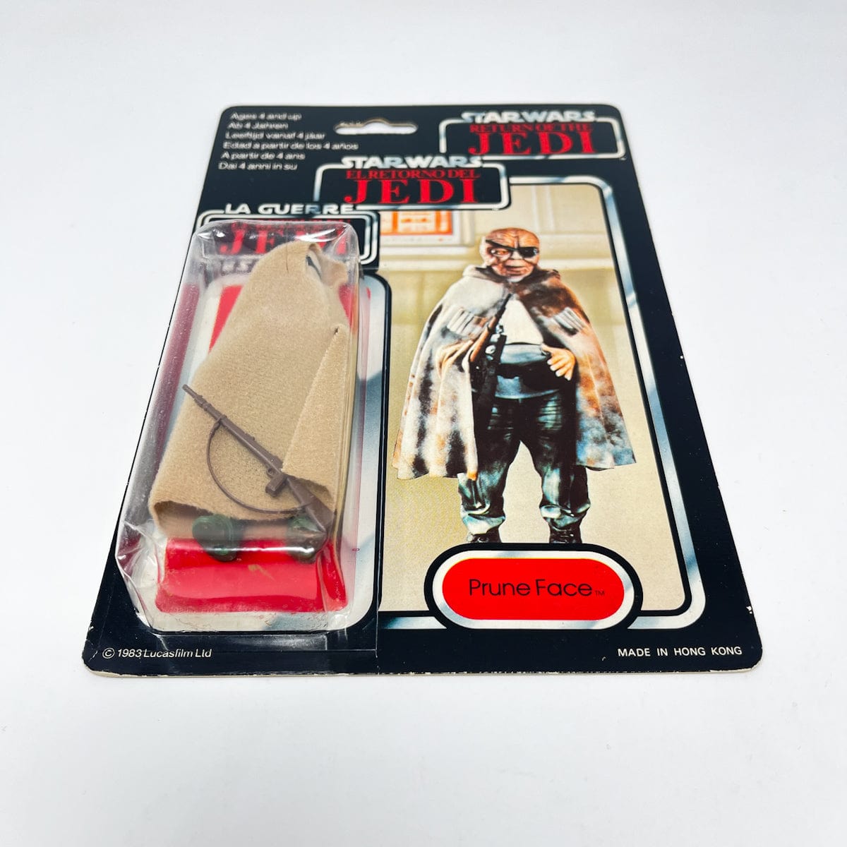 Vintage Kenner Star Wars MOC Prune Face ROTJ Palitoy 70B - Mint on Card