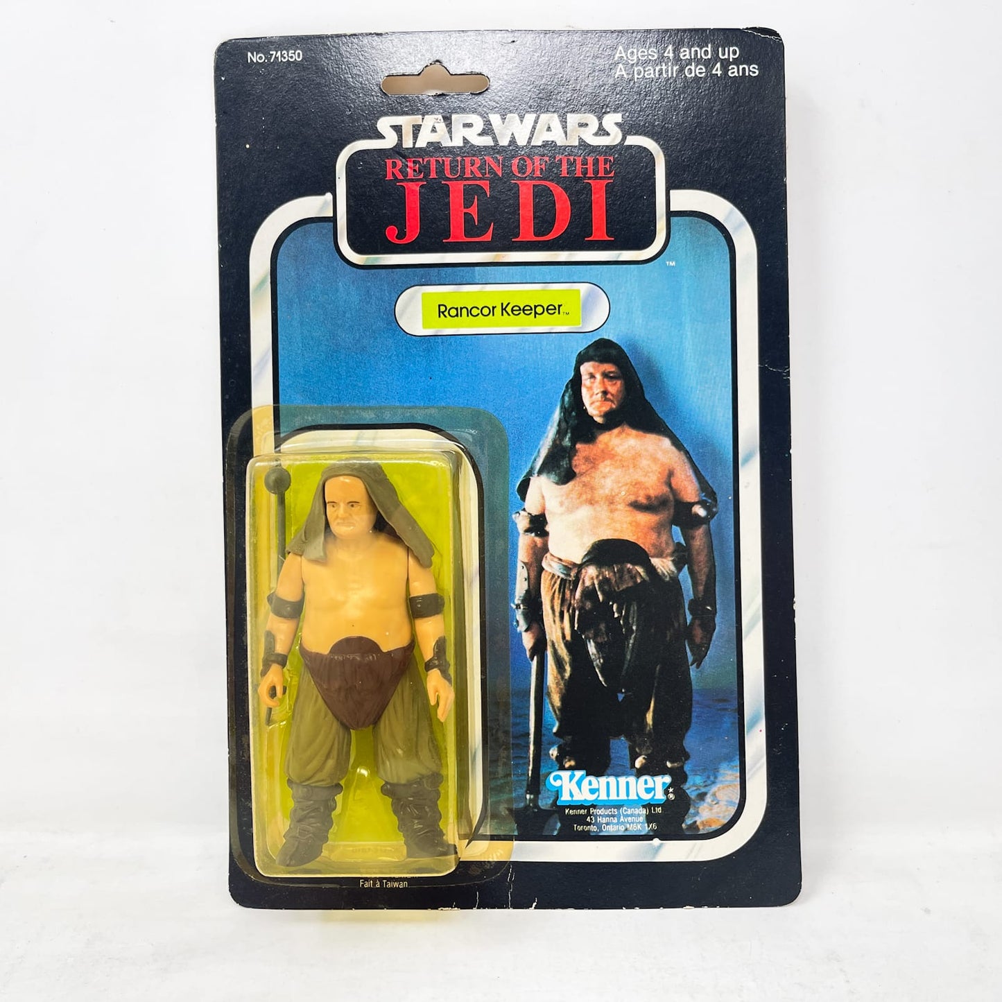 Vintage Kenner Star Wars MOC Rancor Keeper Canadian ROTJ 77A-back - Mint on Card - Vintage Kenner (1983)