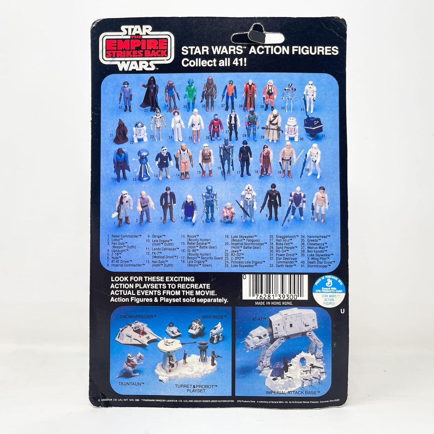 Vintage Kenner Star Wars MOC Rebel Commander ESB 41E - Mint on Card - Vintage Kenner (1980)