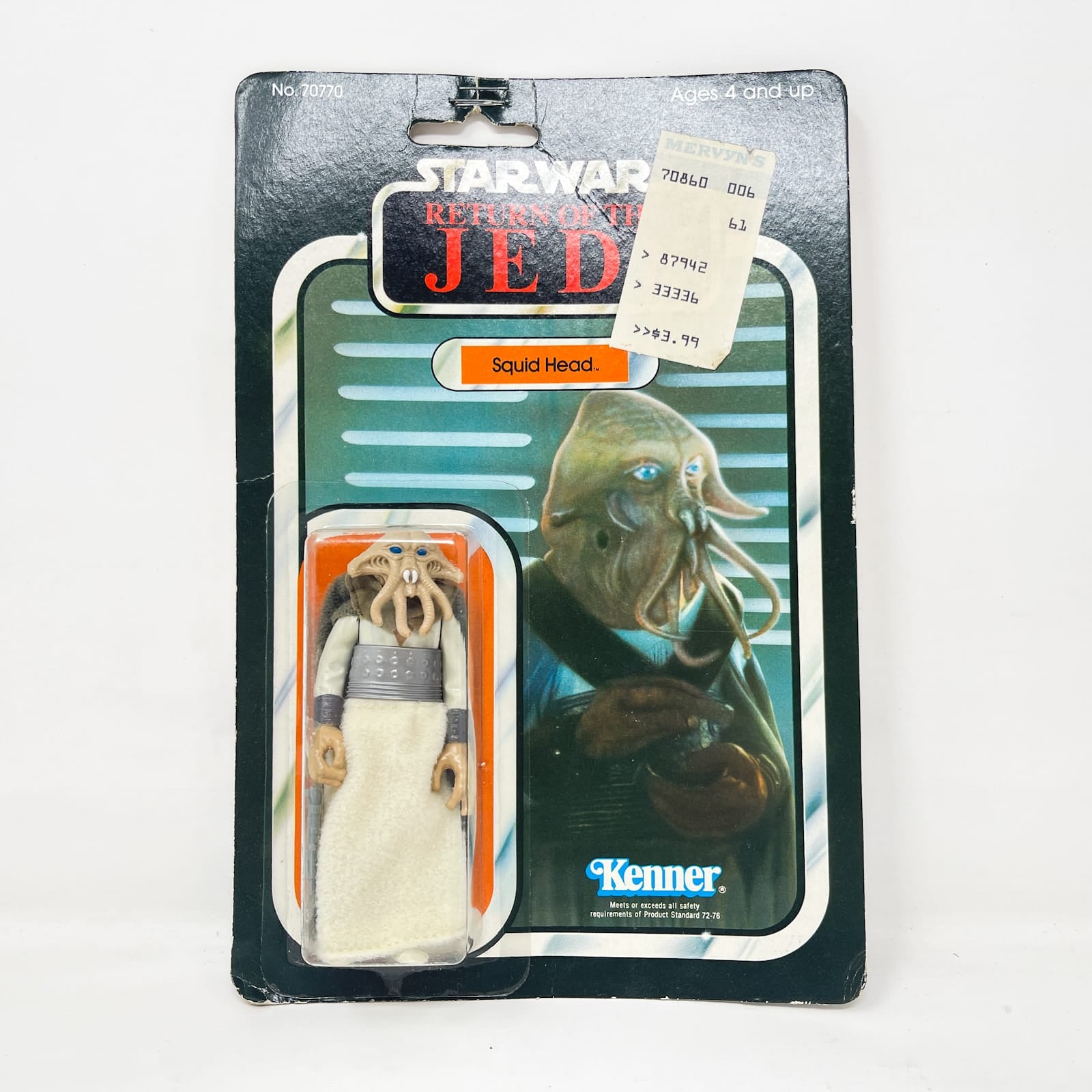 Vintage Kenner Star Wars MOC Squidhead 65A-back - Mint on Card - Vintage Kenner (1983)