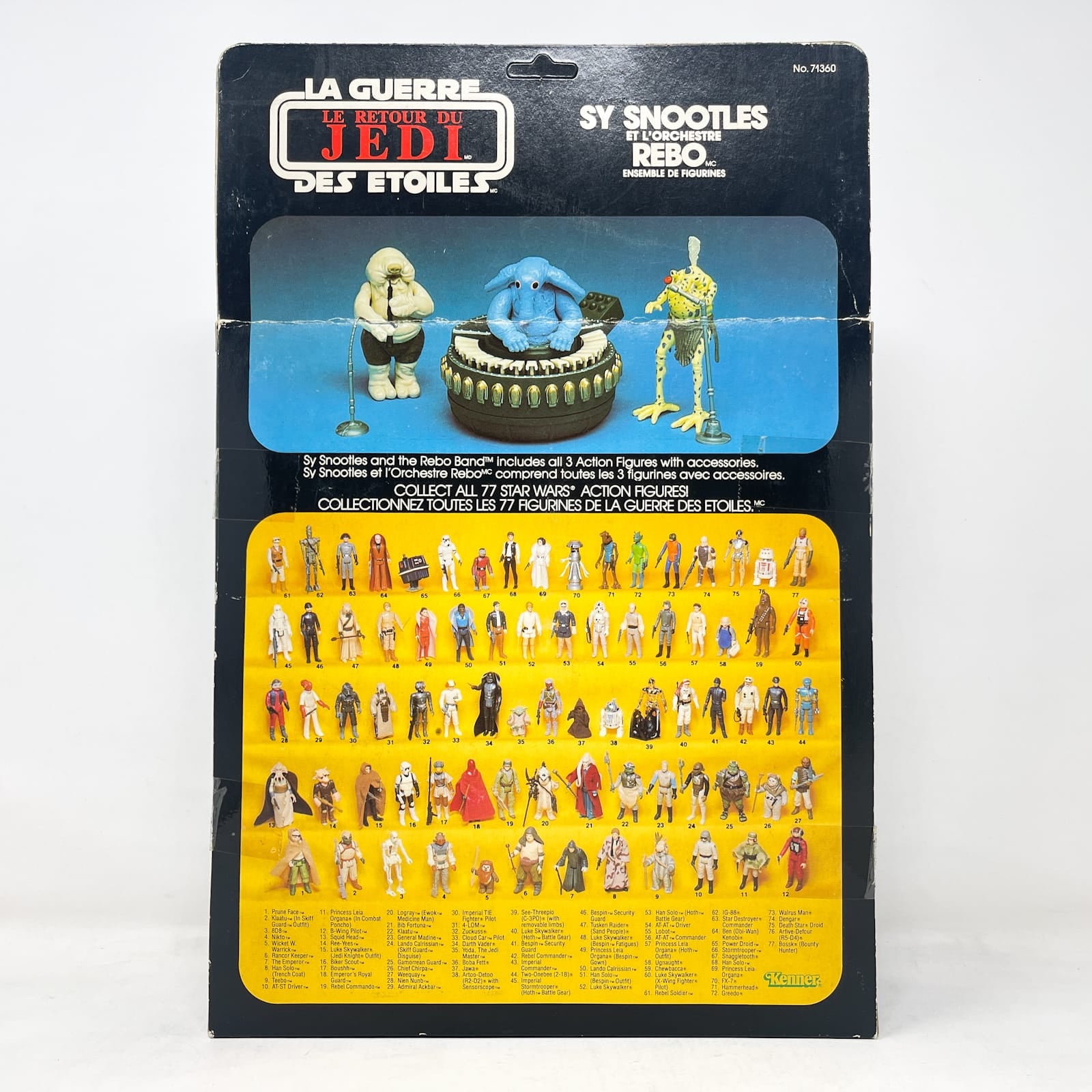 Vintage Kenner Star Wars MOC Sy Snootles & Max Rebo Band - Sealed Canadian Box w/ Acrylic - Vintage Kenner (1983)