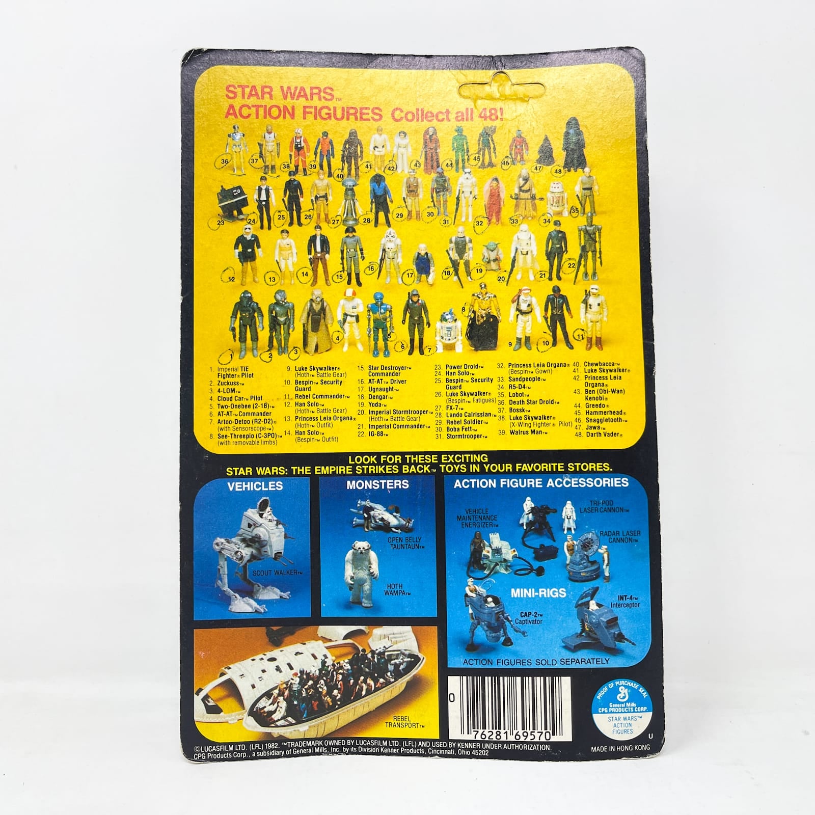 Vintage Kenner Star Wars MOC Tie Fighter Pilot on ESB 48A - Mint on Card - Vintage Kenner (1980)