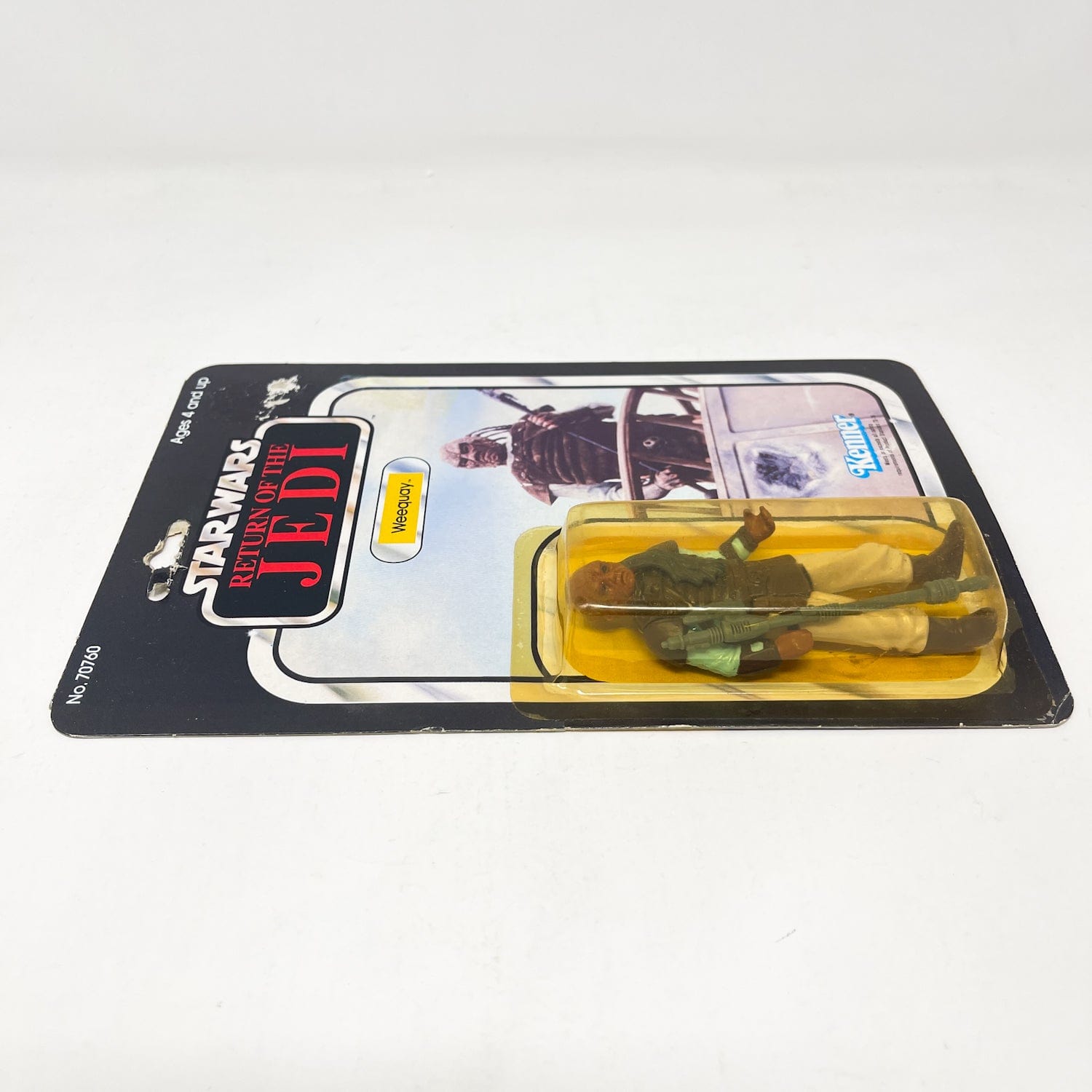 Vintage Kenner Star Wars MOC Weequay ROTJ 65B-back  - Mint on Card