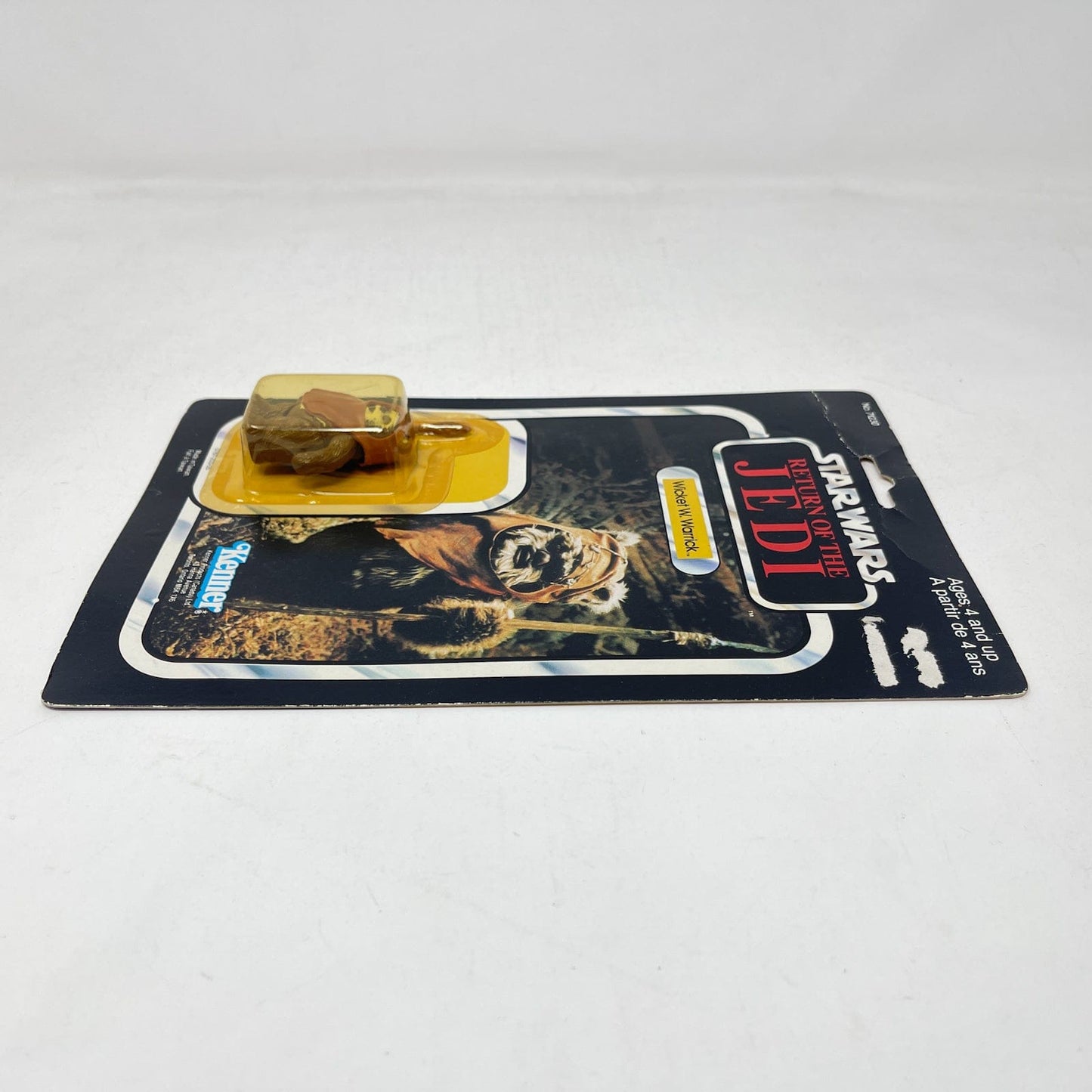 Vintage Kenner Star Wars MOC Wicket Kenner Canada ROTJ 77A-back - Mint on Card