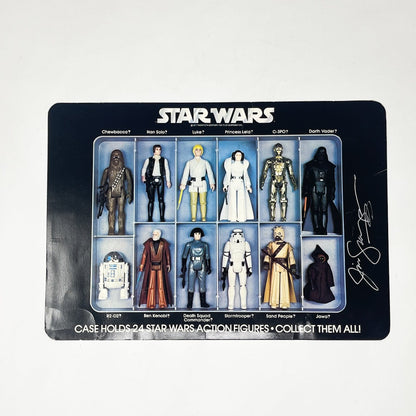 Vintage Kenner Star Wars Paper Swearingen Autographed Star Wars Action Figure Case Insert