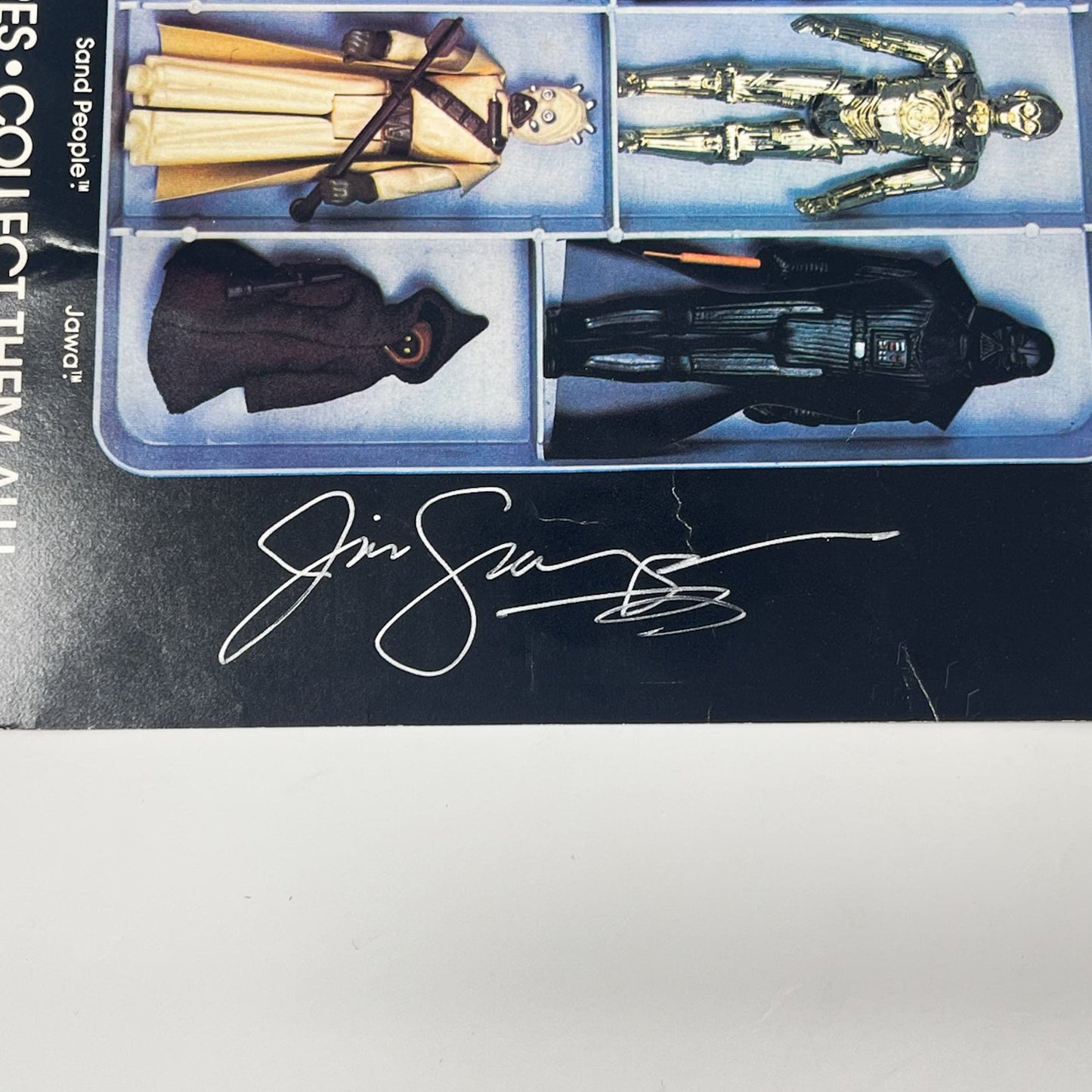 Vintage Kenner Star Wars Paper Swearingen Autographed Star Wars Action Figure Case Insert