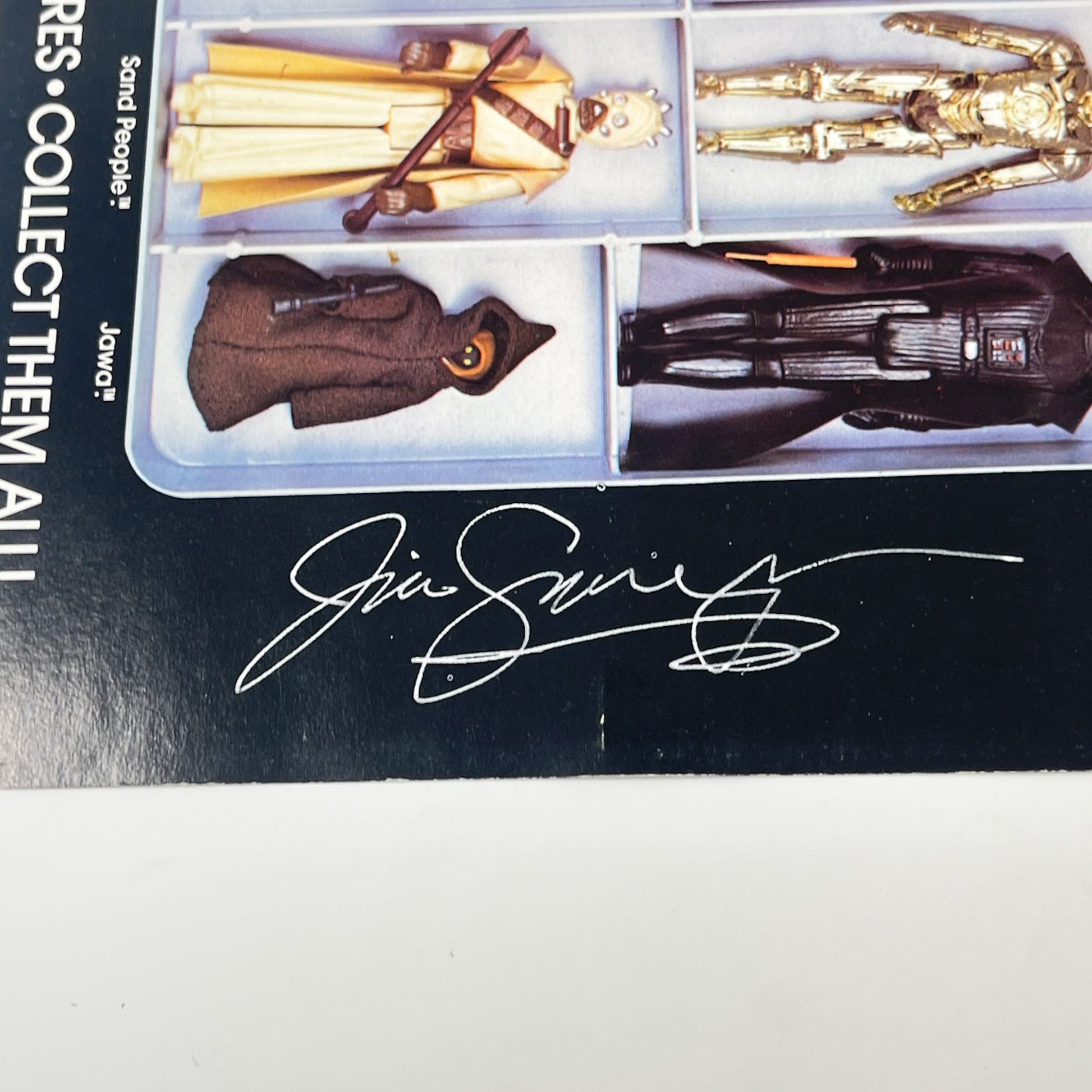 Vintage Kenner Star Wars Paper Swearingen Autographed Star Wars Action Figure Case Insert