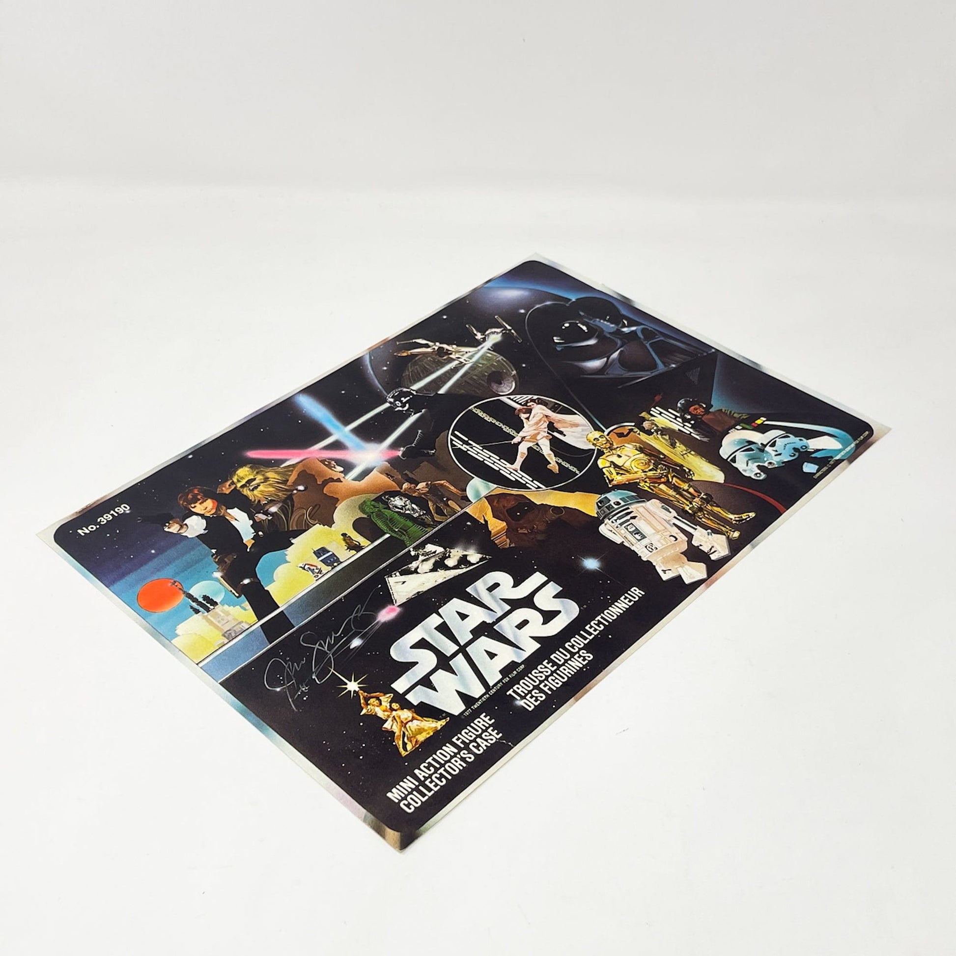 Vintage Kenner Star Wars Paper Swearingen Autographed Star Wars Figure Case Cover