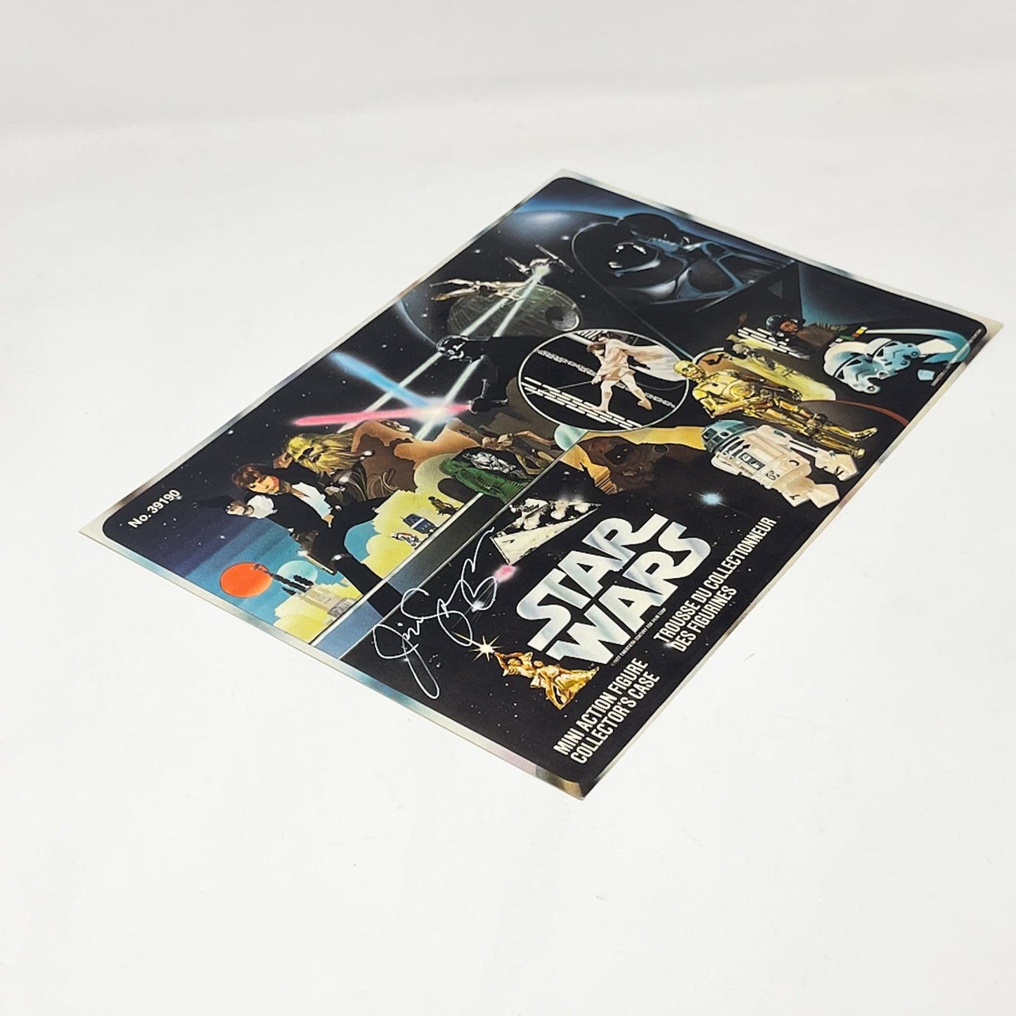 Vintage Kenner Star Wars Paper Swearingen Autographed Star Wars Figure Case Cover