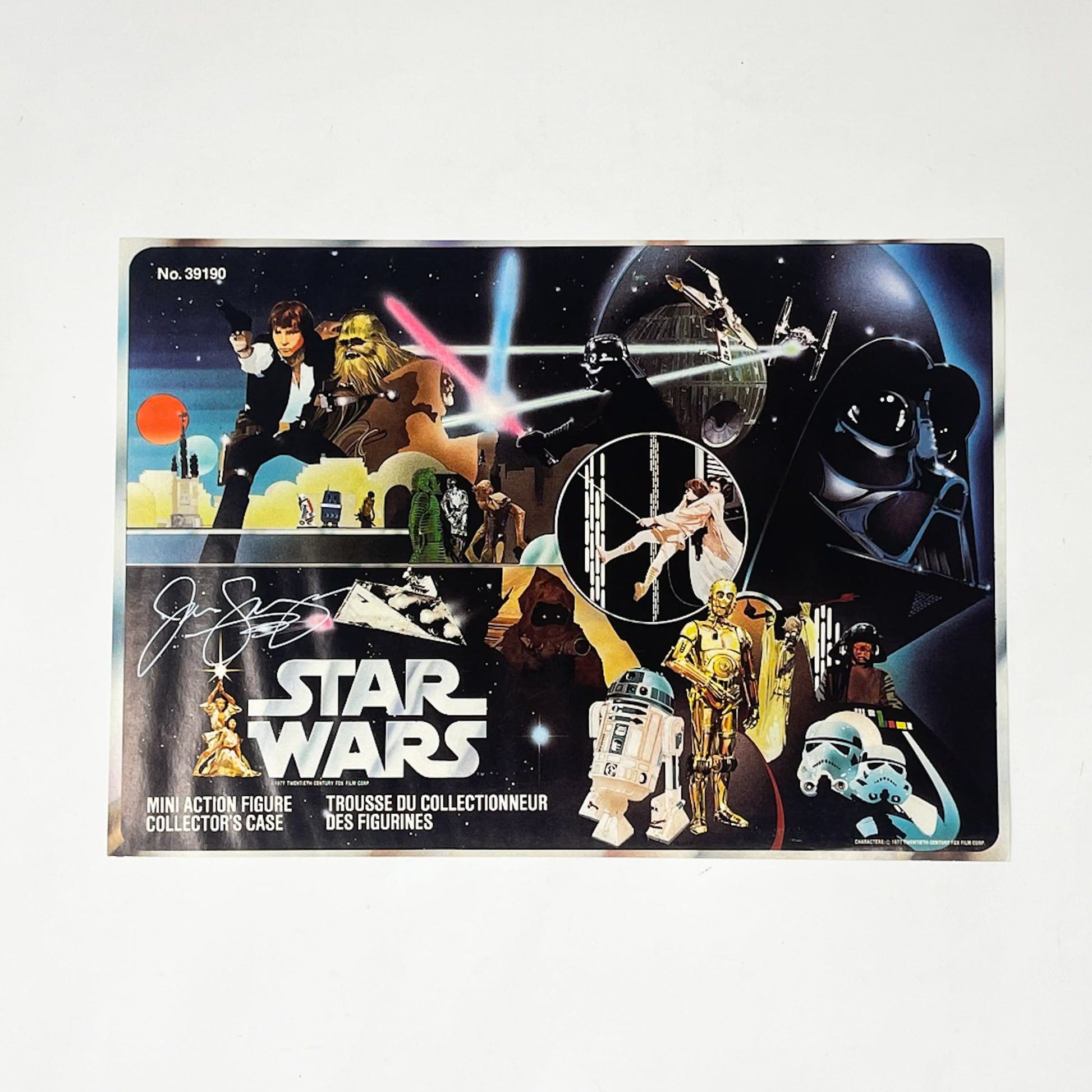 Vintage Kenner Star Wars Paper Swearingen Autographed Star Wars Figure Case Cover