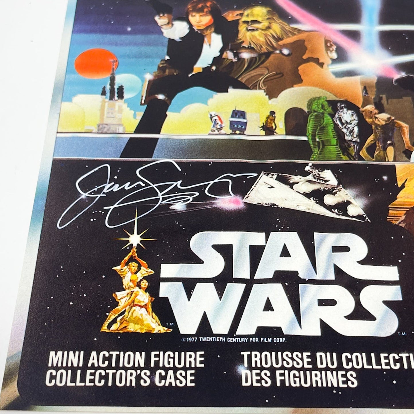 Vintage Kenner Star Wars Paper Swearingen Autographed Star Wars Figure Case Cover