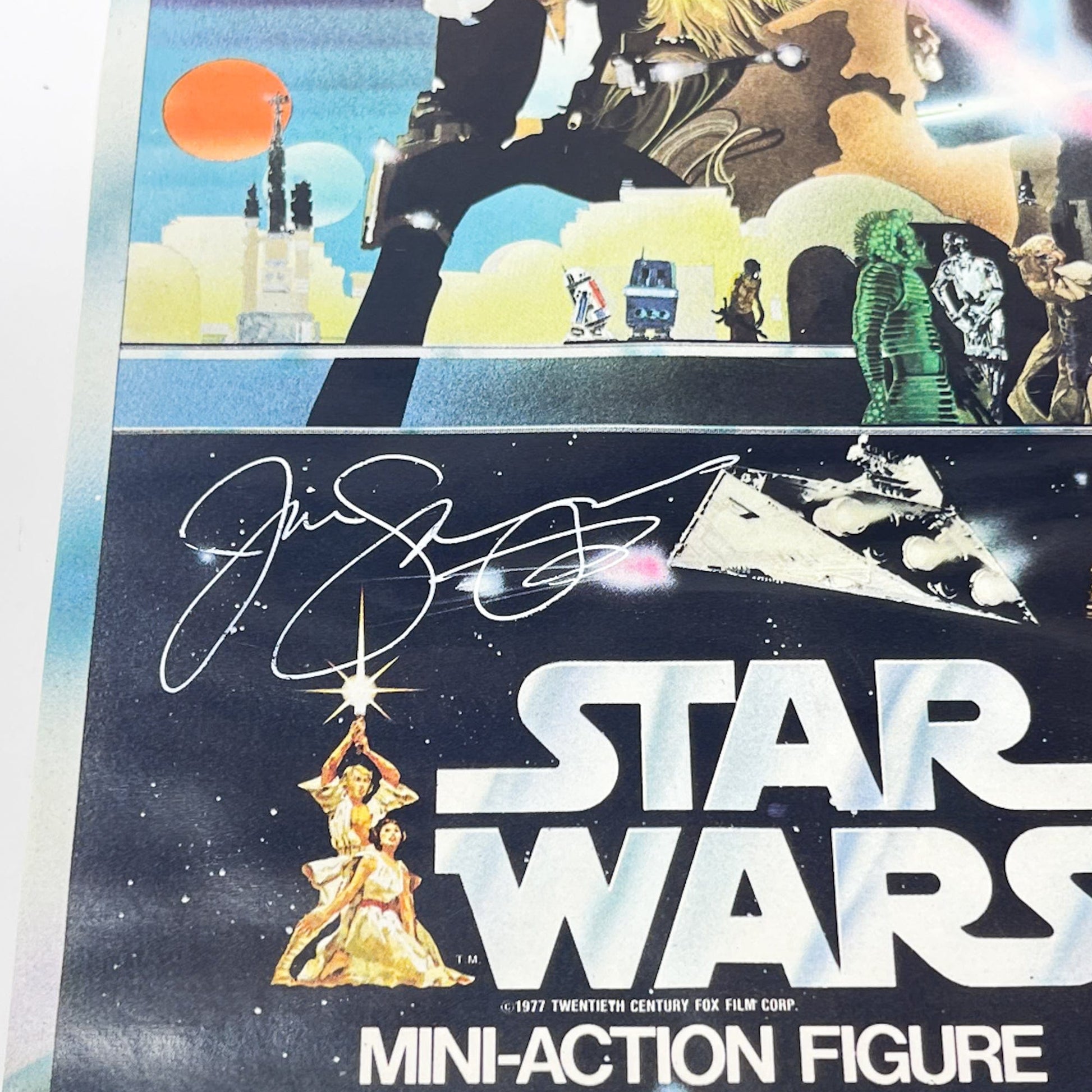 Vintage Kenner Star Wars Paper Swearingen Autographed Star Wars Figure Case Cover