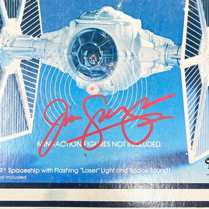 Vintage Kenner Star Wars Paper Swearingen Autographed TIE Fighter Box Front