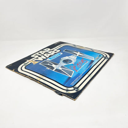 Vintage Kenner Star Wars Paper Swearingen Autographed TIE Fighter Box Front