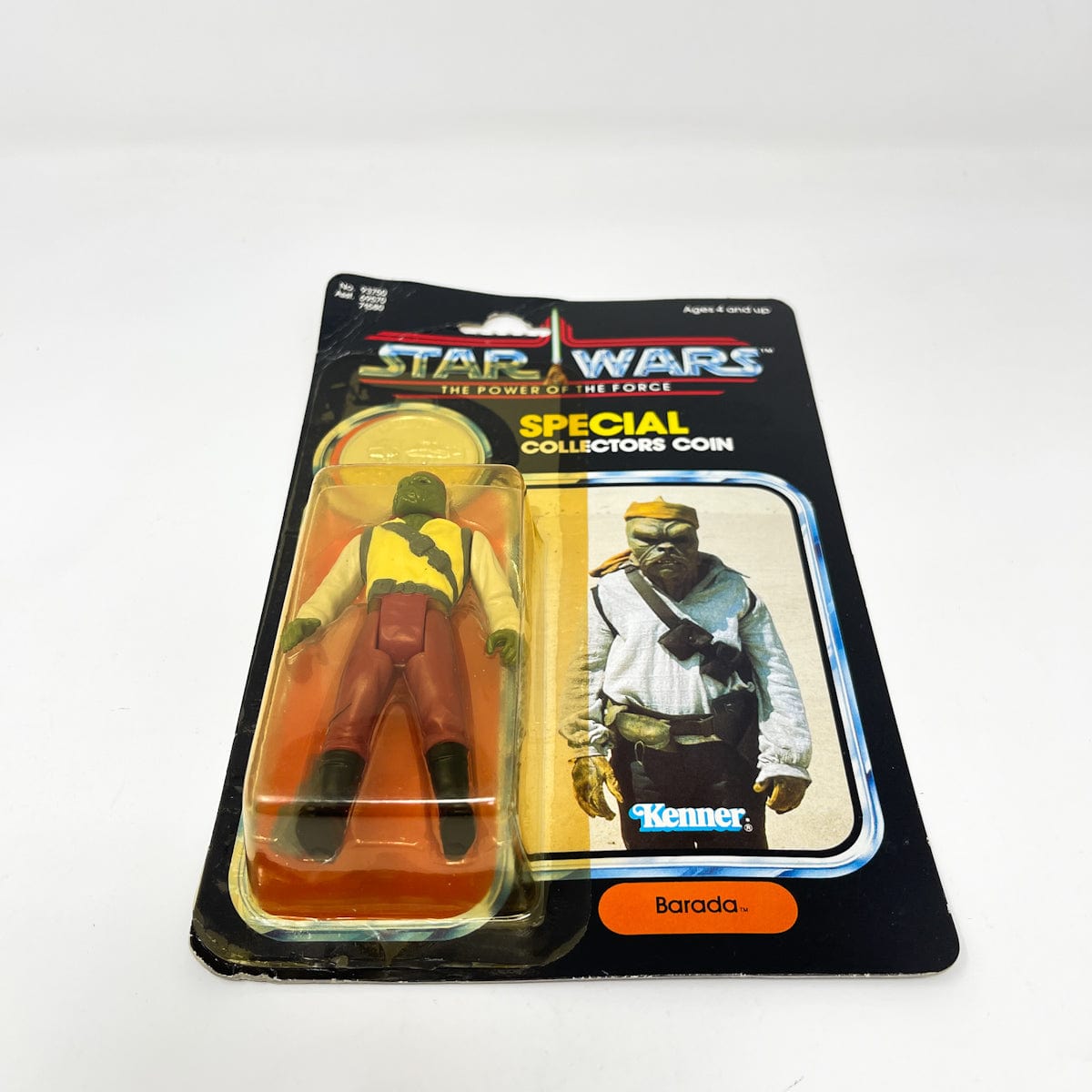 Vintage Kenner Star Wars Toy Barada POTF 92-back  - Mint on Card