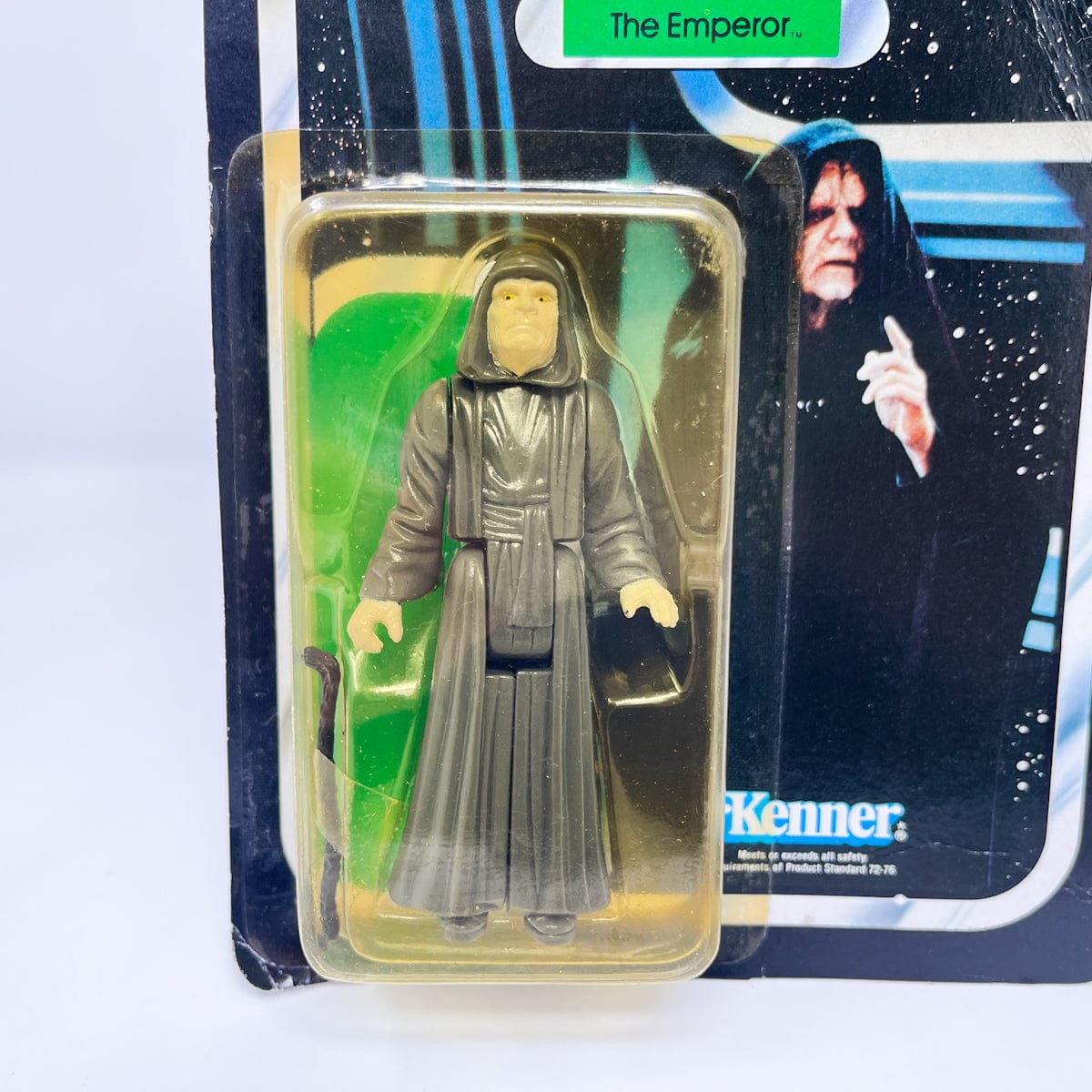 Vintage Kenner Star Wars Toy Emperor 77A-back - Mint on Card