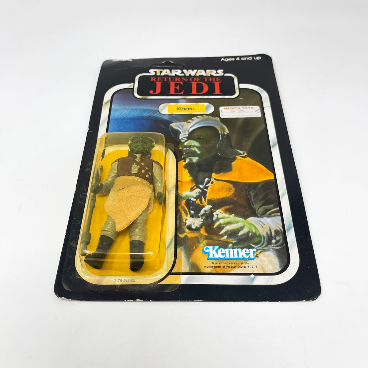 Vintage Kenner Star Wars Toy Klaatu ROTJ 77A-back  - Mint on Card