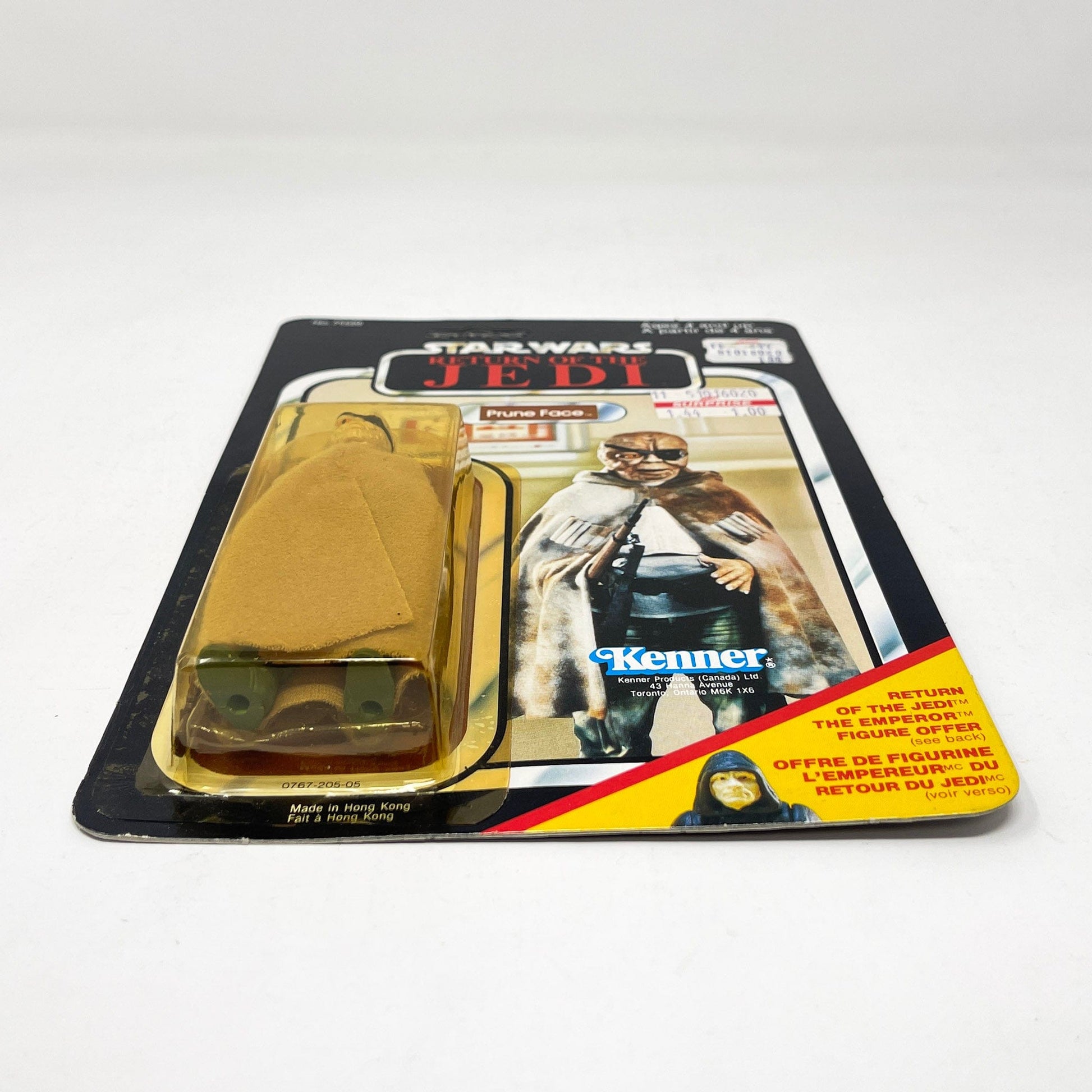 Vintage Kenner Star Wars Toy Prune Face ROTJ 65B Canadian - Mint on Card