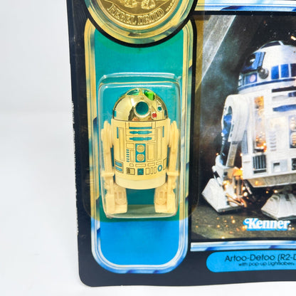 Vintage Kenner Star Wars Toy R2-D2 Pop-up Saber POTF 92-back  - Mint on Card