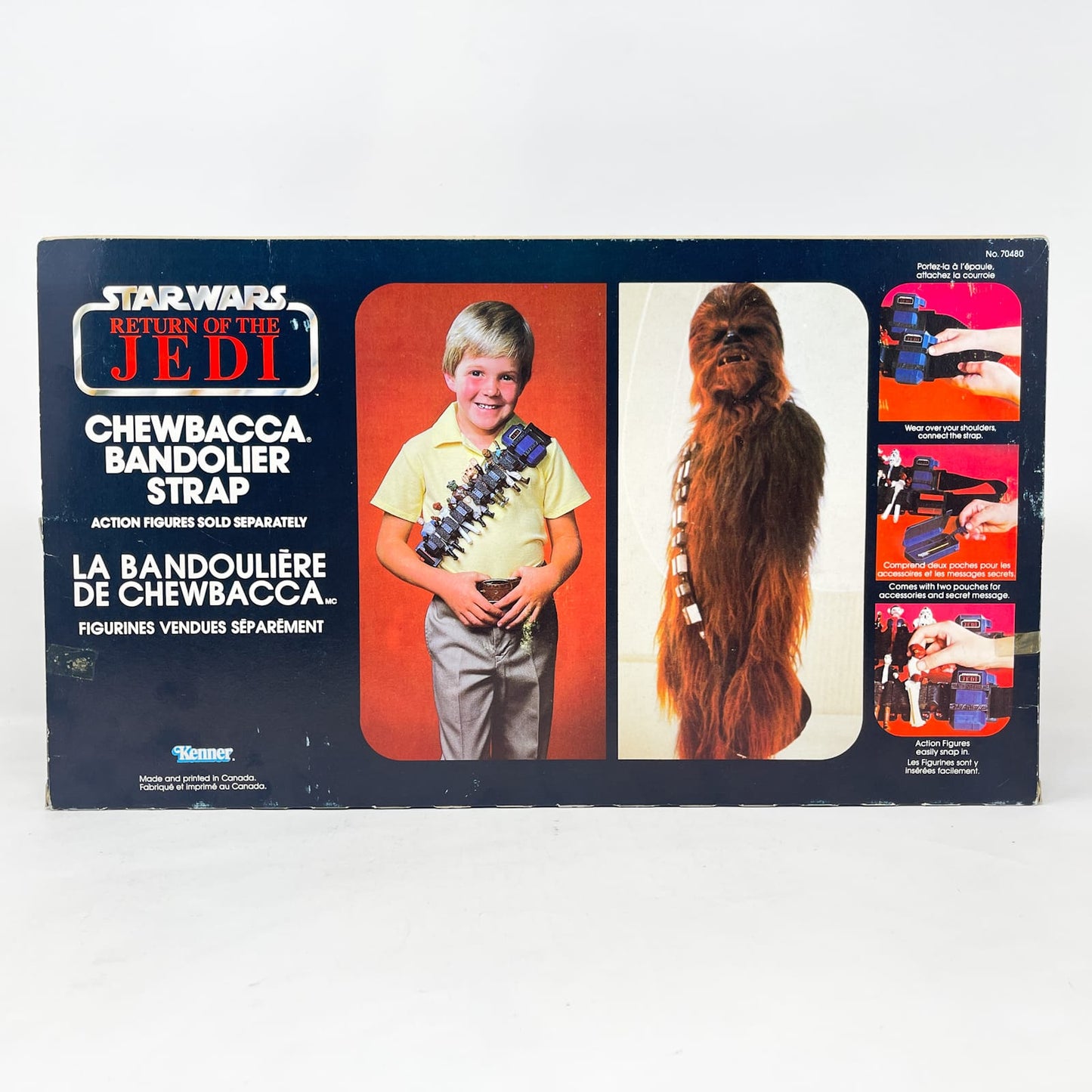 Vintage Kenner Star Wars Vehicle Chewbacca Bandolier Strap - Mint in Canadian Box