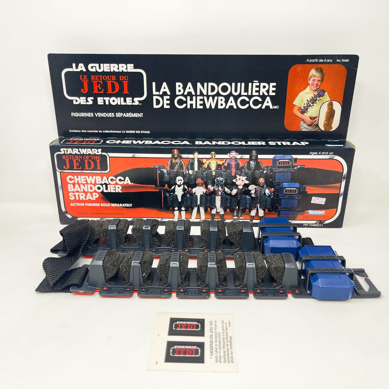 Vintage Kenner Star Wars Vehicle Chewbacca Bandolier Strap - Mint in Canadian Box