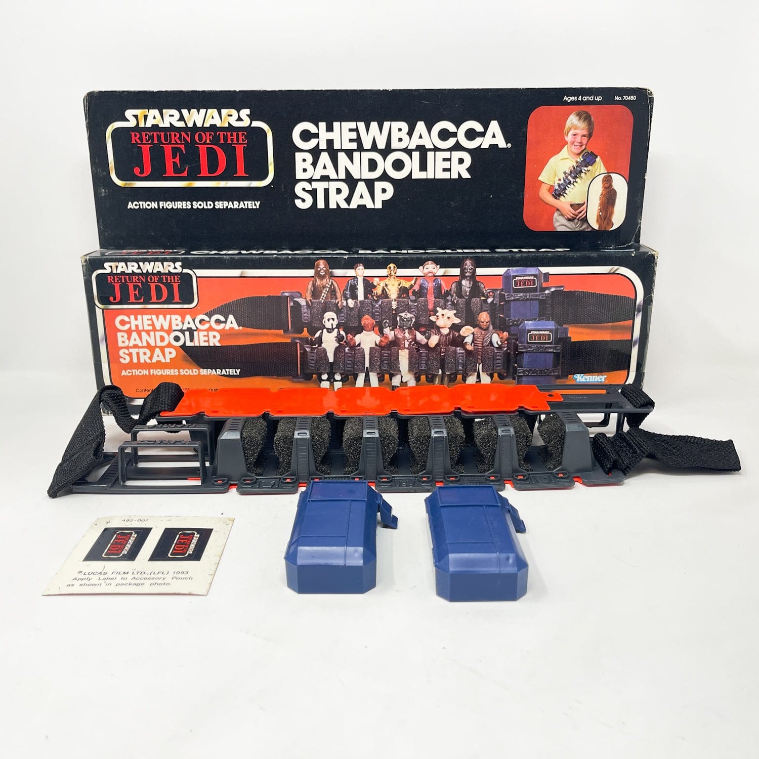 Vintage Kenner Star Wars Vehicle Chewbacca Bandolier Strap - Mint in ROTJ Box